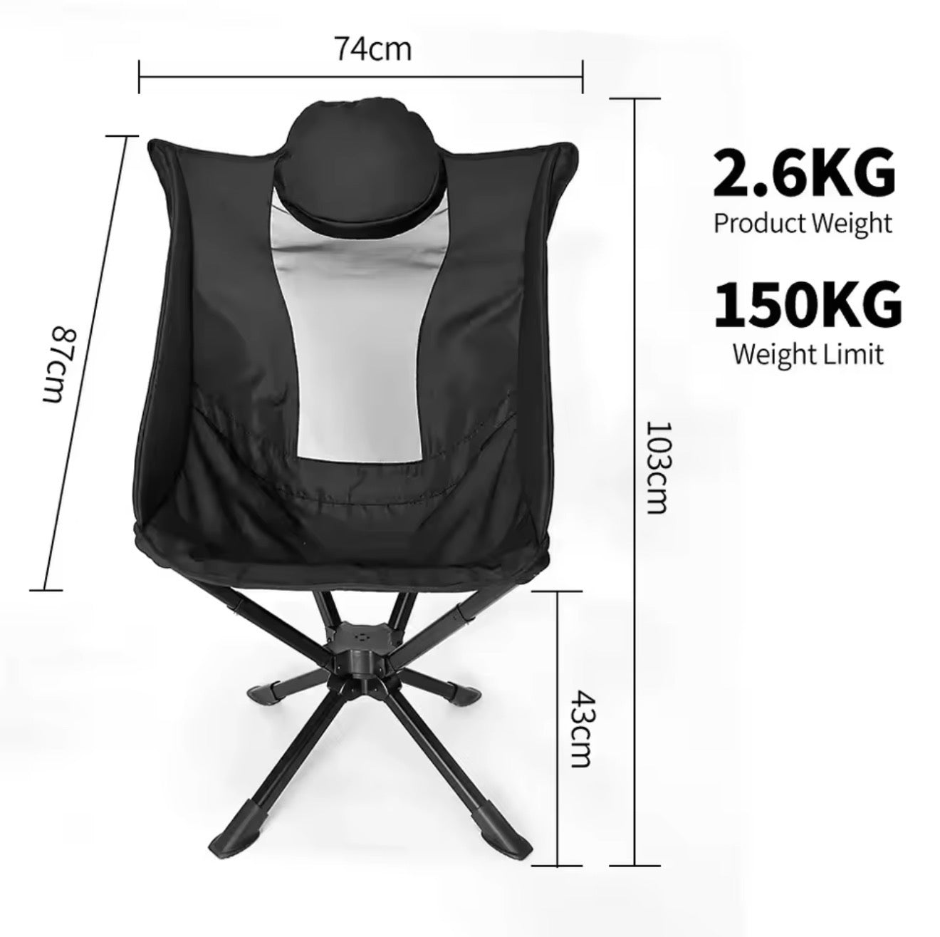 Dec Shipment Pre-Order: 360° swivel chairs